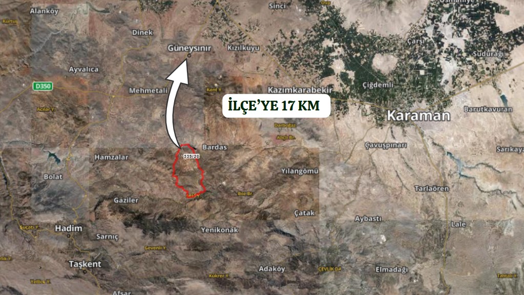KONYA GÜNEYSINIR HABİLLER KÖYÜNDE 2.076 M² BAĞIMIZ SATILIKTIR - KONYA GÜNEYSINIR fotoğraf 12